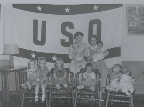 World War II Nurses with Service wives.