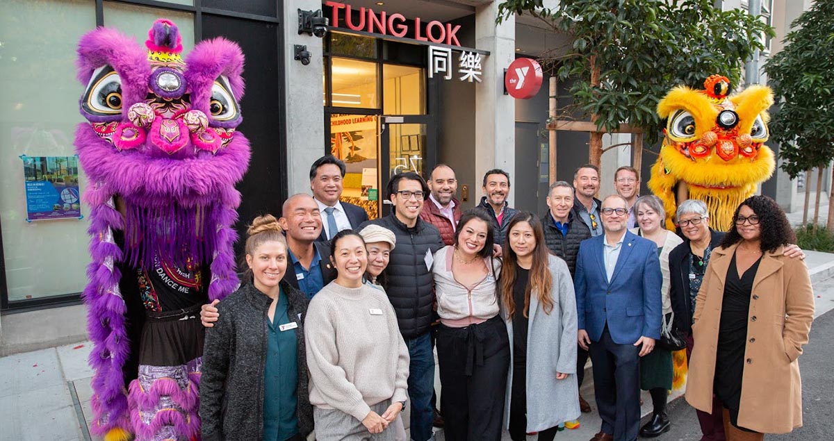 YMCA San Francisco colleagues at day care opening